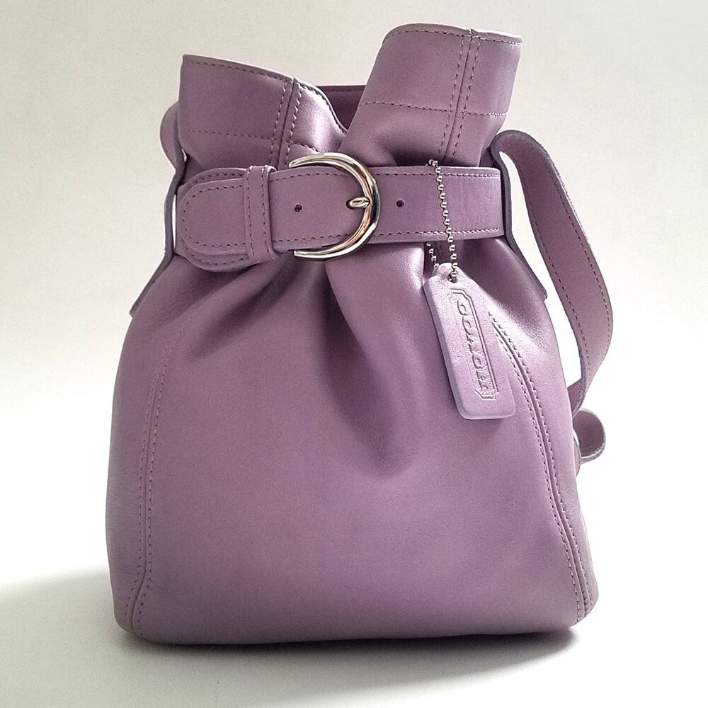 Vintage Coach Soho Lavender Belted Pouch Bag #4156